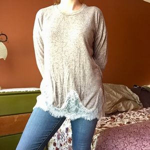 Soft Feminine Pullover Sweater Top